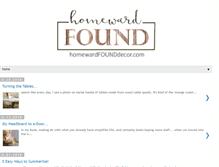 Tablet Screenshot of homewardfounddecor.com